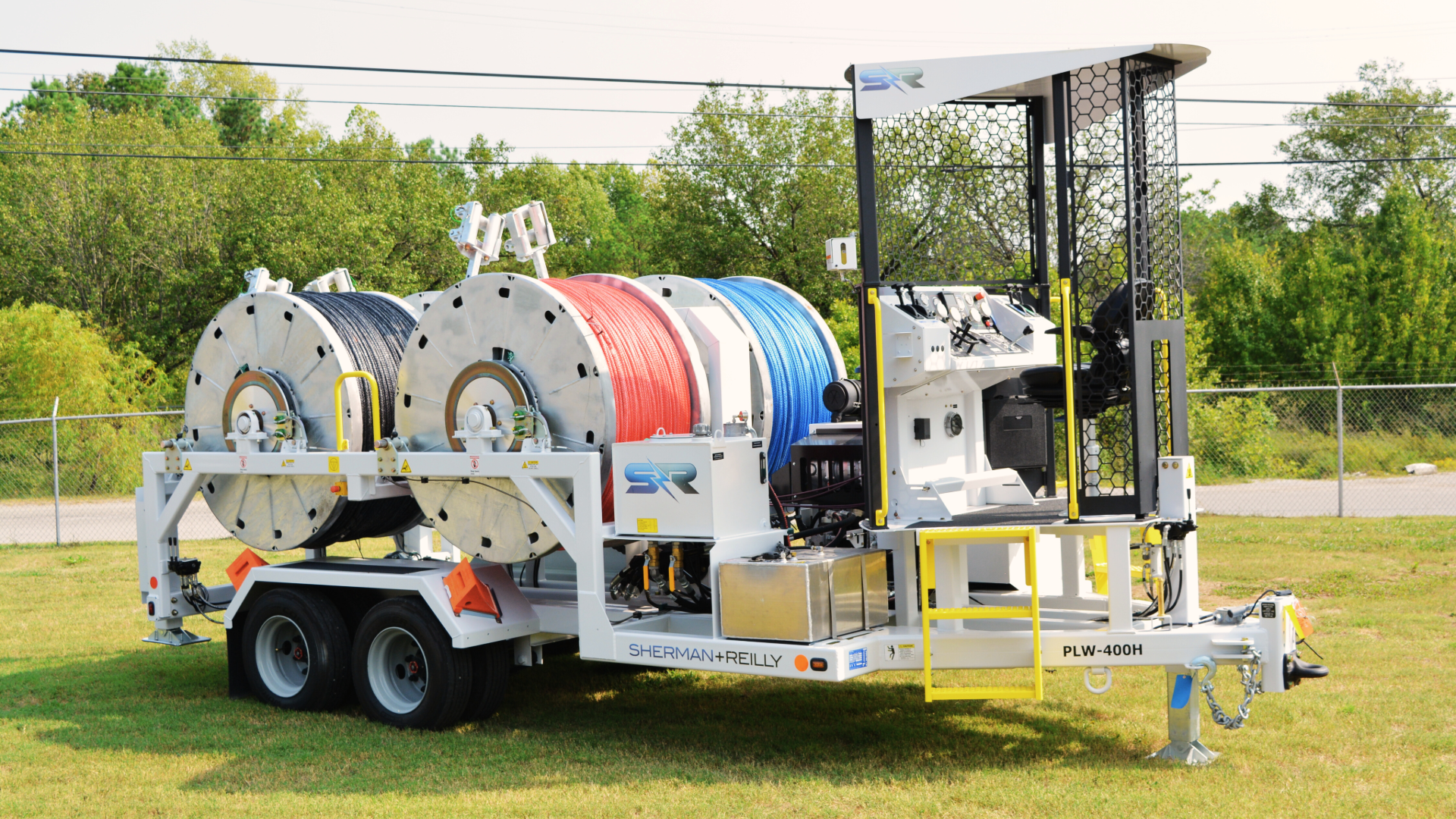 Sherman+Reilly Inc. trailer with cable spools